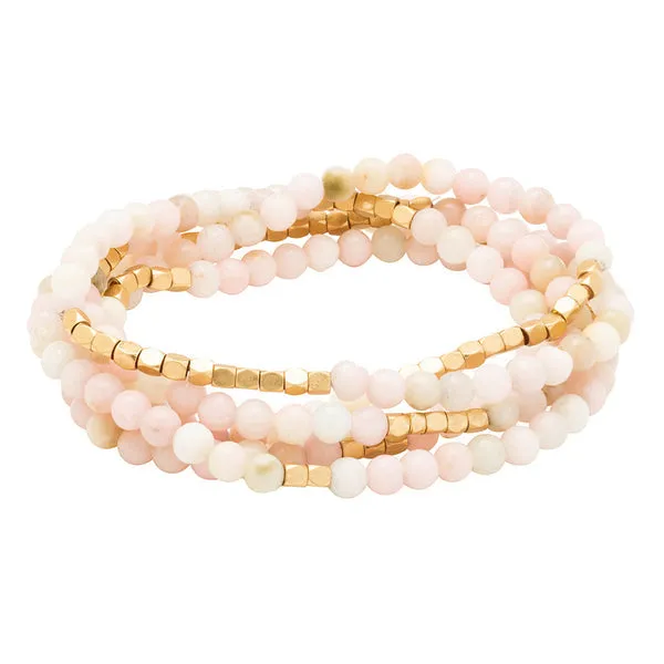 Stone Wrap Bracelet Pink Opal - Stone of Renewal